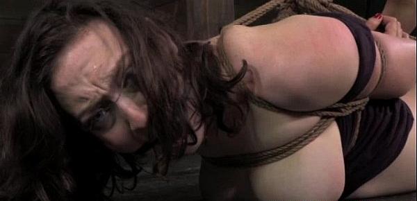  Bdsm sluts toying frogtie hogtie action